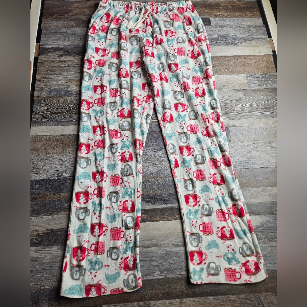 Burt's Bees Women's XL Pajama Pants Hot Chocolate Pattern